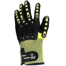 Anti Vibration Oil and Gas Mechanics Impact Resistant Good Grip Work Glove